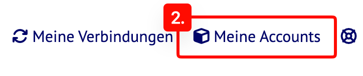 Meine Accounts Menü